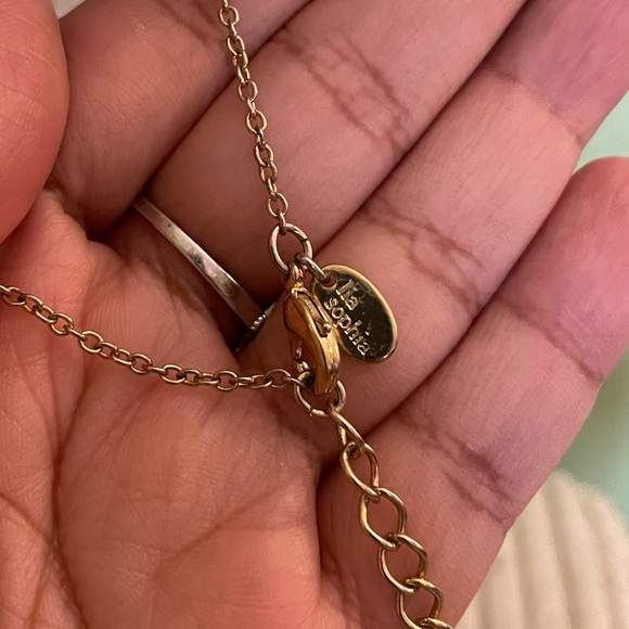 Elegant Lia Sophia Gold Disc Necklace - Picture 5 of 6